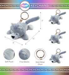 PLUSH KEYCHAIN - WOLF