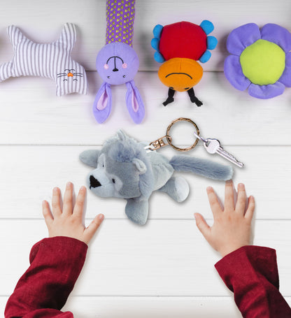 PLUSH KEYCHAIN - WOLF