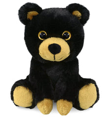 BIG EYE PLUSH - BLACK BEAR