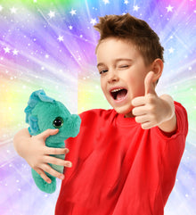 BIG EYE PLUSH - SEAHORSE