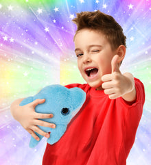 BIG EYE PLUSH - BLUE DOLPHIN