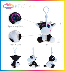BIG EYE KEYCHAIN - COW