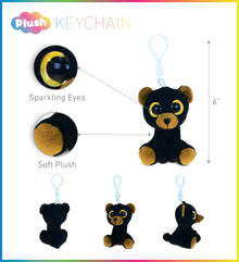 BIG EYE KEYCHAIN - BLACK BEAR