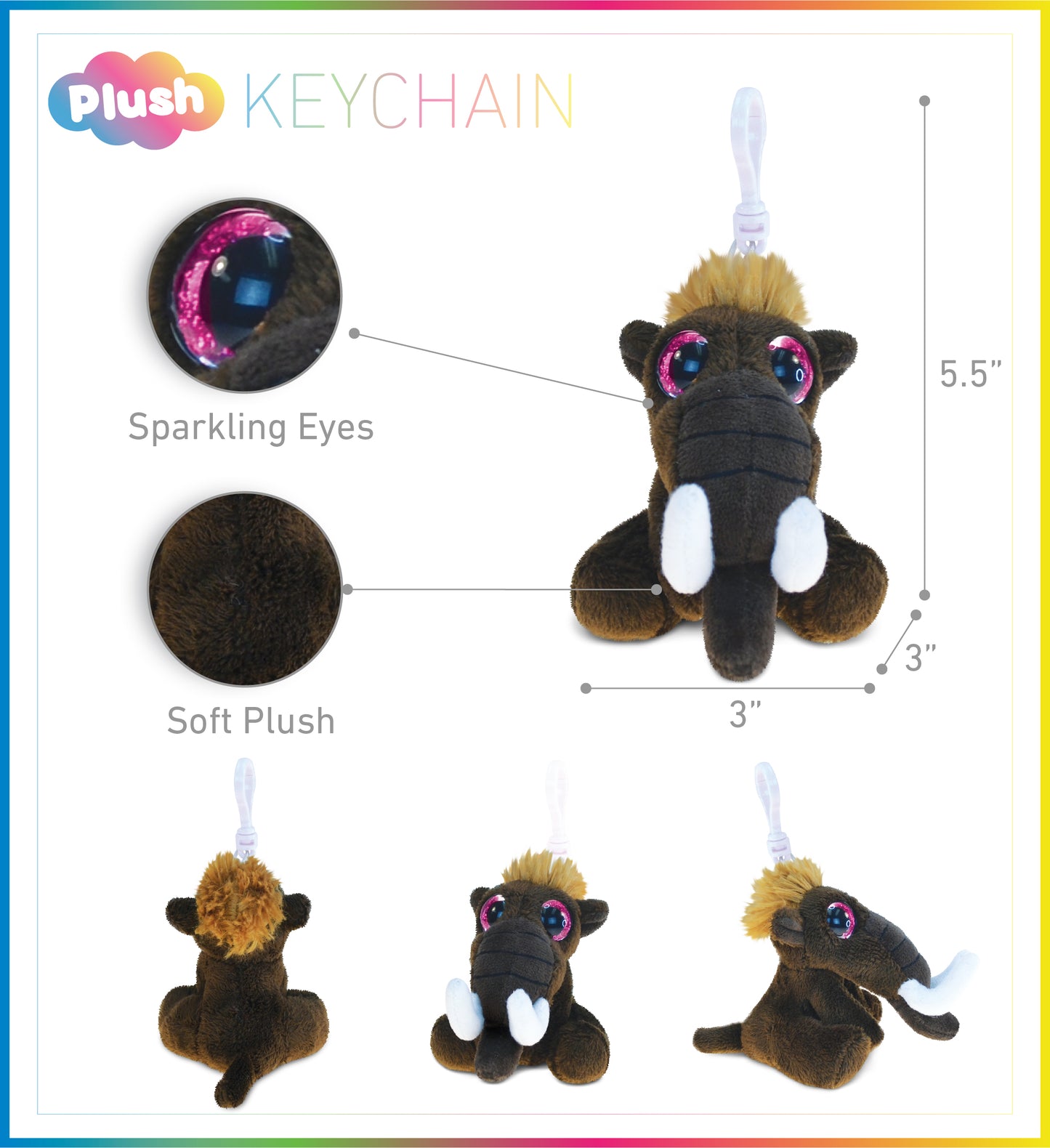 BIG EYE KEYCHAIN - MAMMOTH