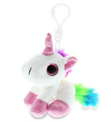 BIG EYE KEYCHAIN - WHITE UNICORN