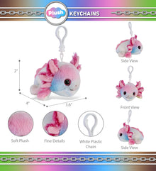 BIG EYE KEYCHAIN - AXOLOTL