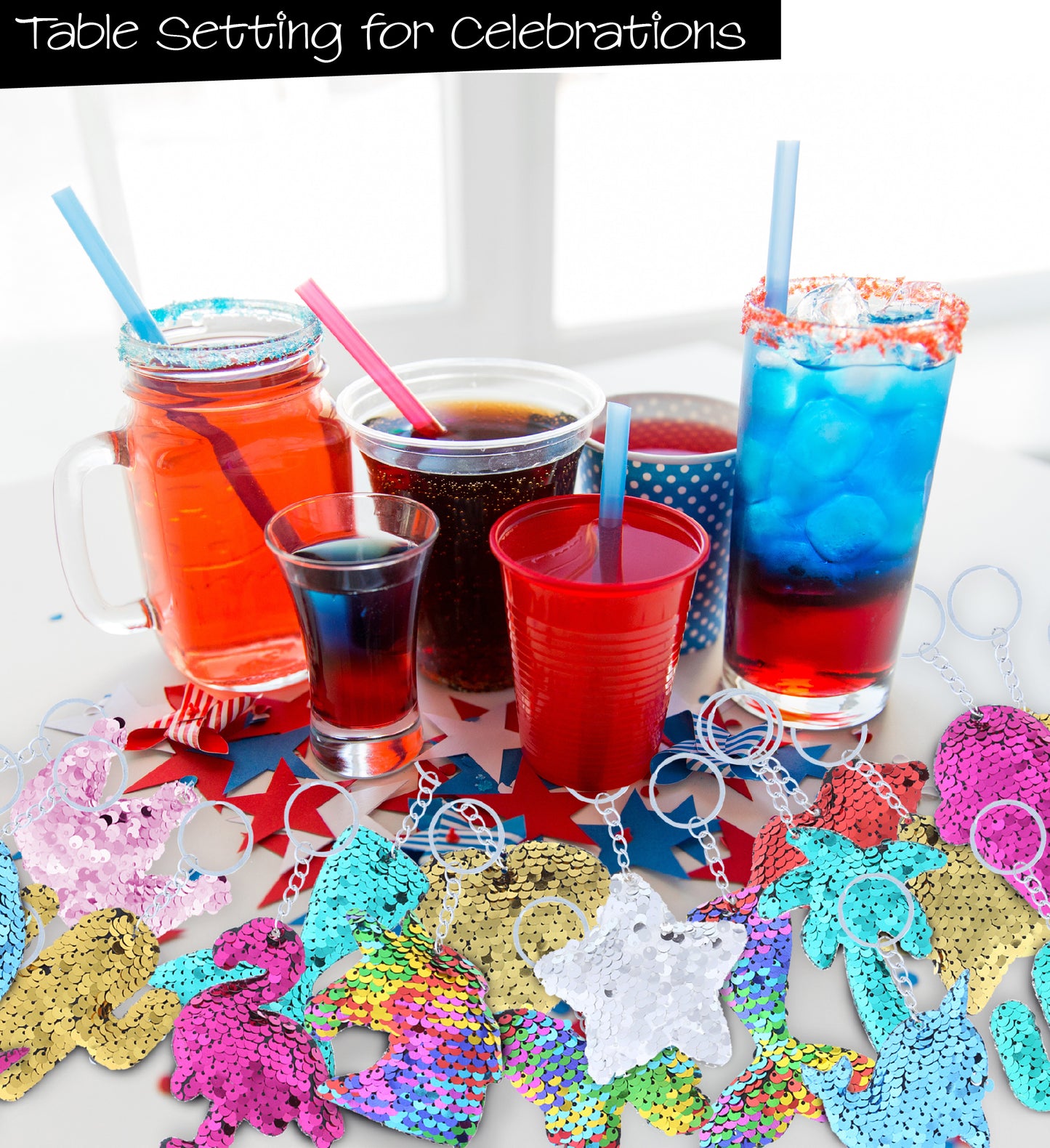 FLIP SEQUIN PLUSH KEYCHAIN - 18 STYLES ASSORTMENTE - 36PC