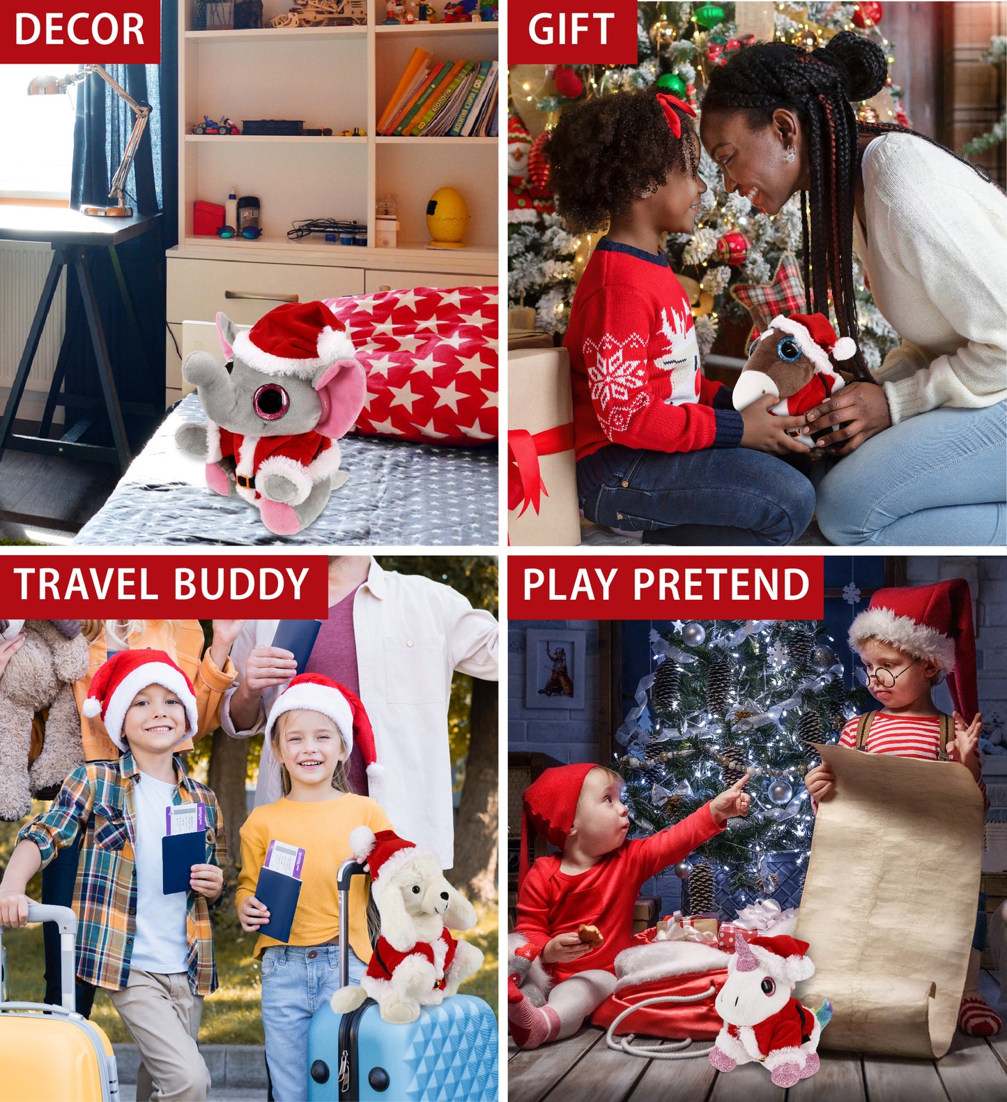 DRESS-UP PLUSH - SANTA CLAUS SMALL