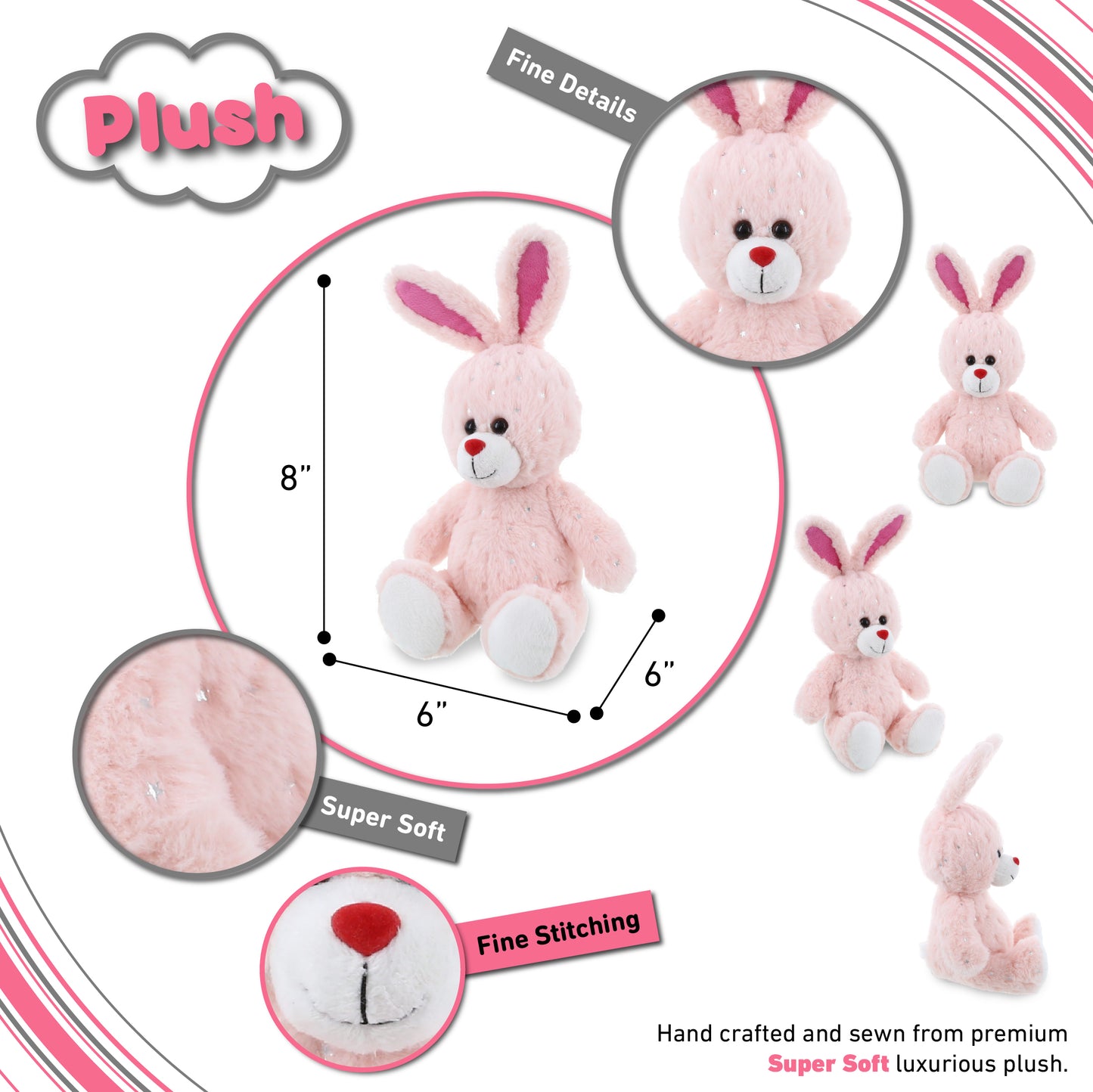 SPARKLING PLUSH - ROSE GOLD BUNNY