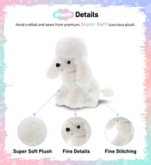 SUPER SOFT PLUSH - WHITE POODLE DOG