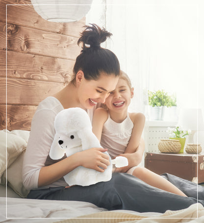 SUPER SOFT PLUSH - WHITE POODLE DOG