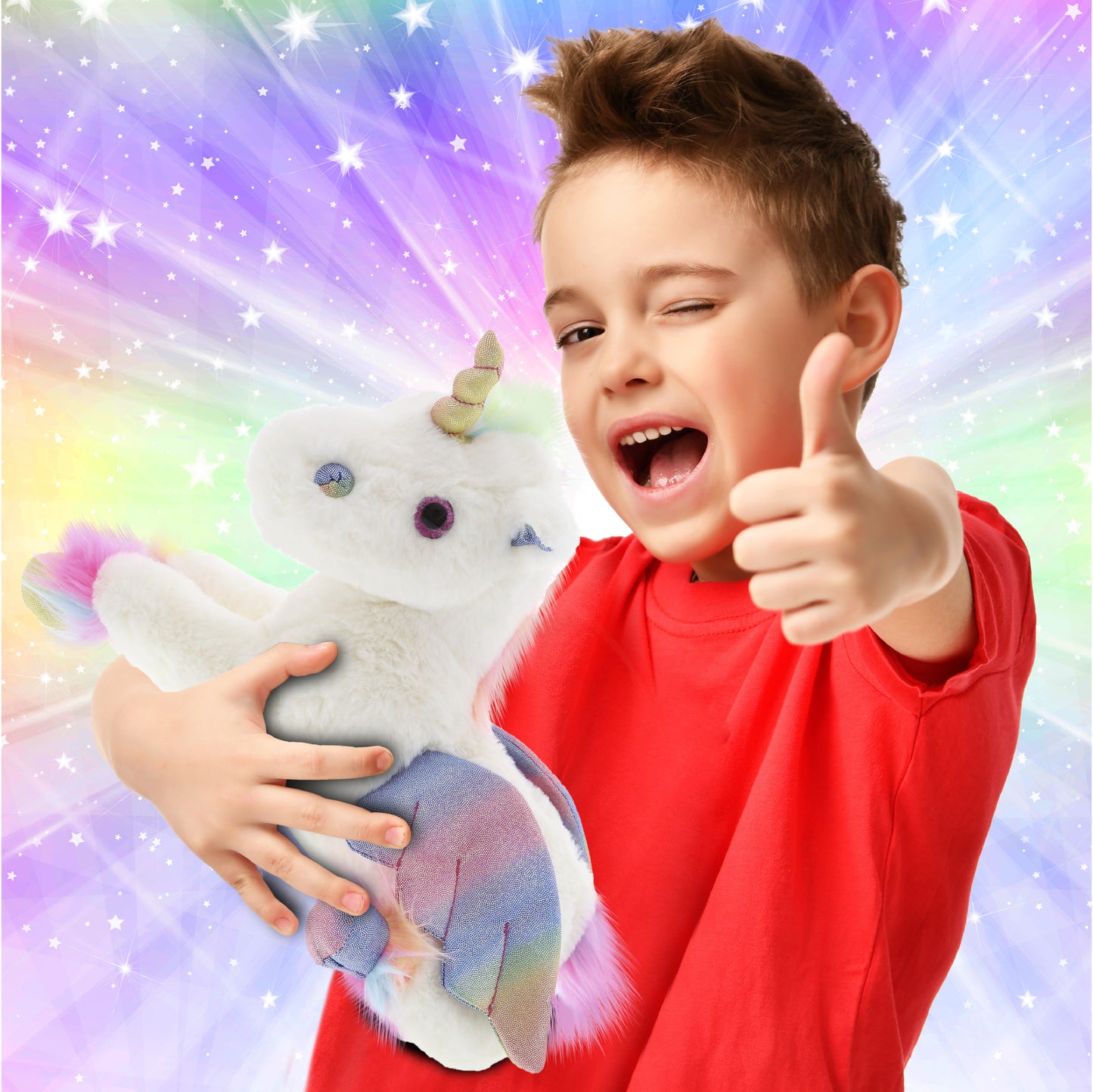 SUPER SOFT PLUSH - ROYAL FLYING UNICORN