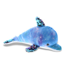 SPACE SEQUIN PLUSH - 12" DOLPHIN