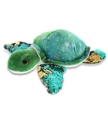 SPACE SEQUIN PLUSH - 13" SEA TURTLE