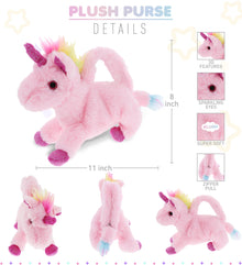 SUPER-SOFT PLUSH HAND BAG - UNICORN