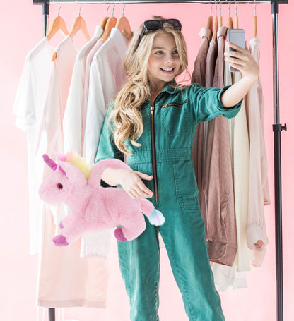 SUPER-SOFT PLUSH HAND BAG - UNICORN