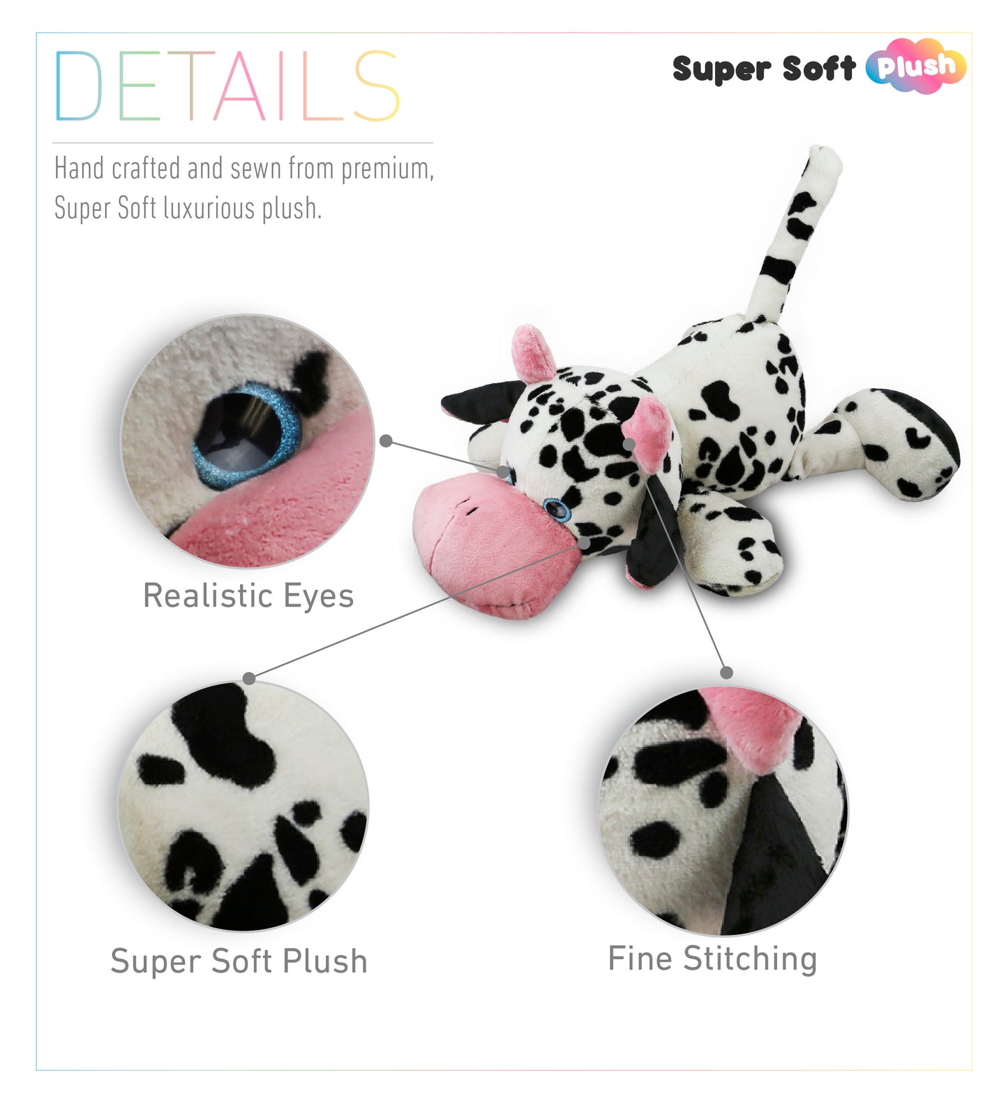 PLUSH - XL PILLOW COW