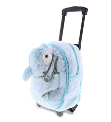 SUPER SOFT PLUSH TROLLEY & PURSE - DOLPHIN