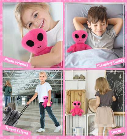 6" PLUSH - PINK ALIEN