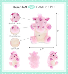 SUPER SOFT PLUSH HAND PUPPET - UNICORN