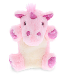 SUPER SOFT PLUSH HAND PUPPET - UNICORN