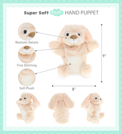 SUPER SOFT PLUSH HAND PUPPET - RABBIT