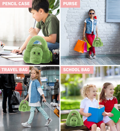 SUPER-SOFT PLUSH HAND BAG - ALLIGATOR