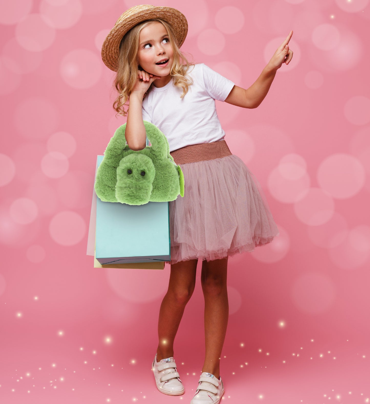 SUPER-SOFT PLUSH HAND BAG - ALLIGATOR