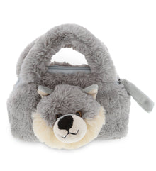 SUPER-SOFT PLUSH HAND BAG - WOLF