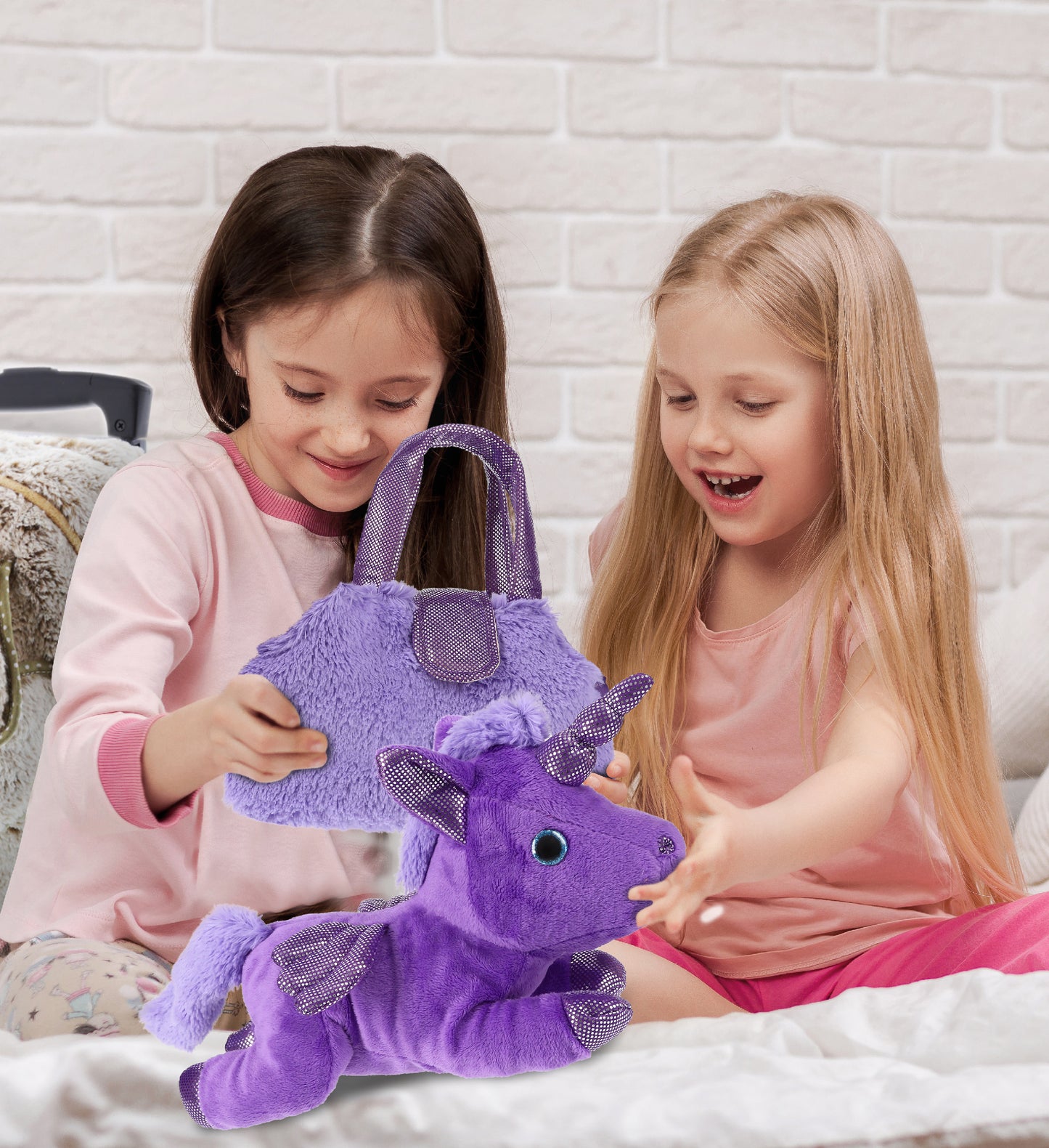 PLUSH PURSE PET CARRIER - PURPLE UNICORN