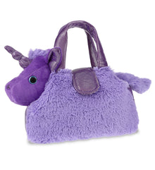 PLUSH PURSE PET CARRIER - PURPLE UNICORN