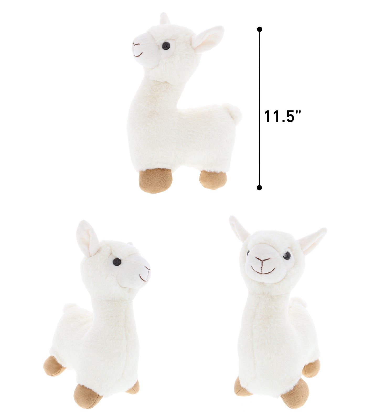 SUPER-SOFT PLUSH - LLAMA - WHITE