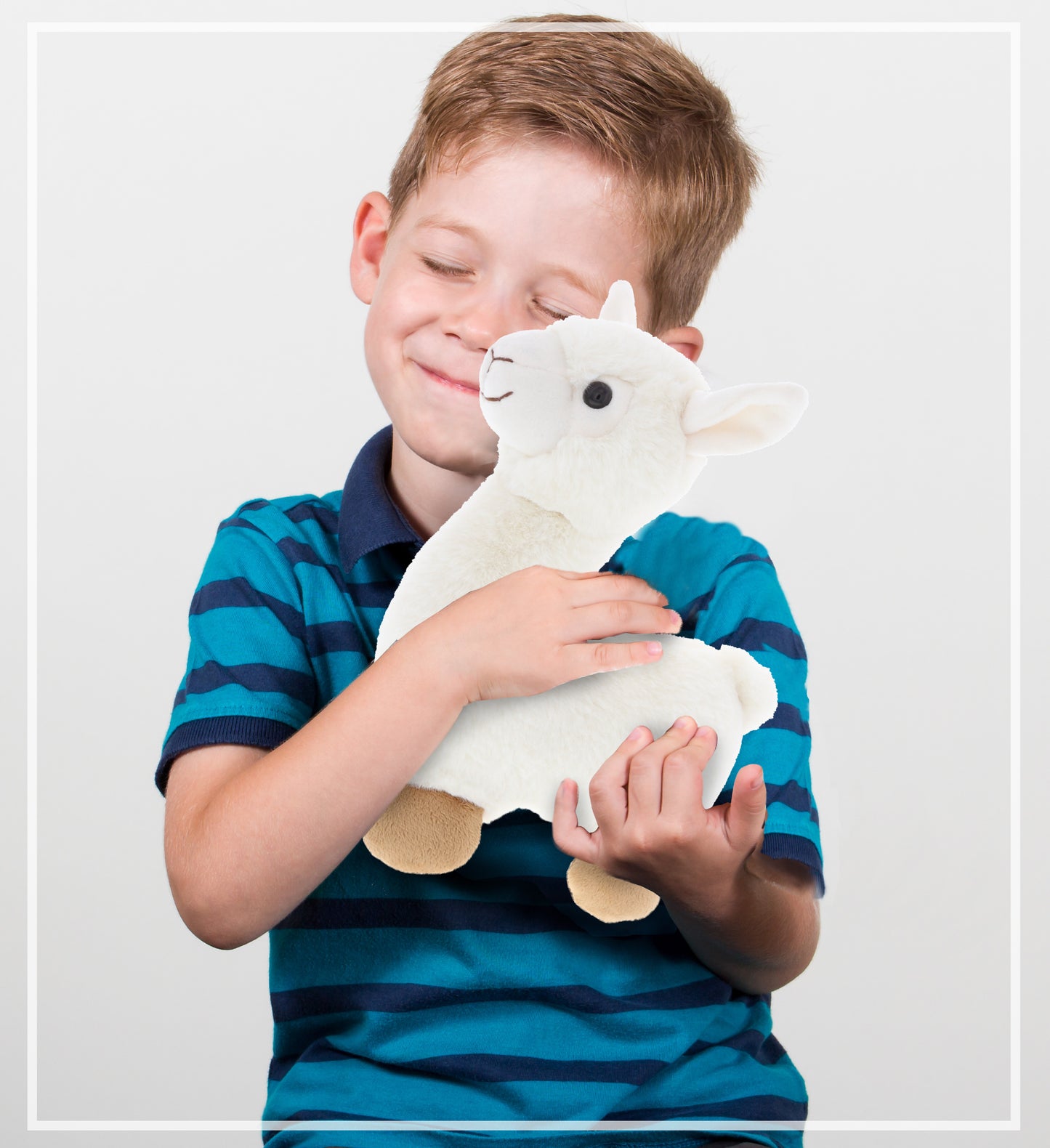 SUPER-SOFT PLUSH - LLAMA - WHITE