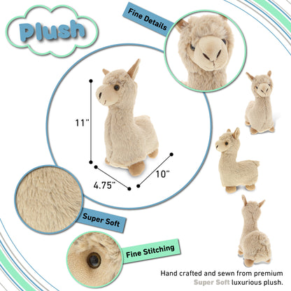 SUPER-SOFT PLUSH - LLAMA - BEIGE