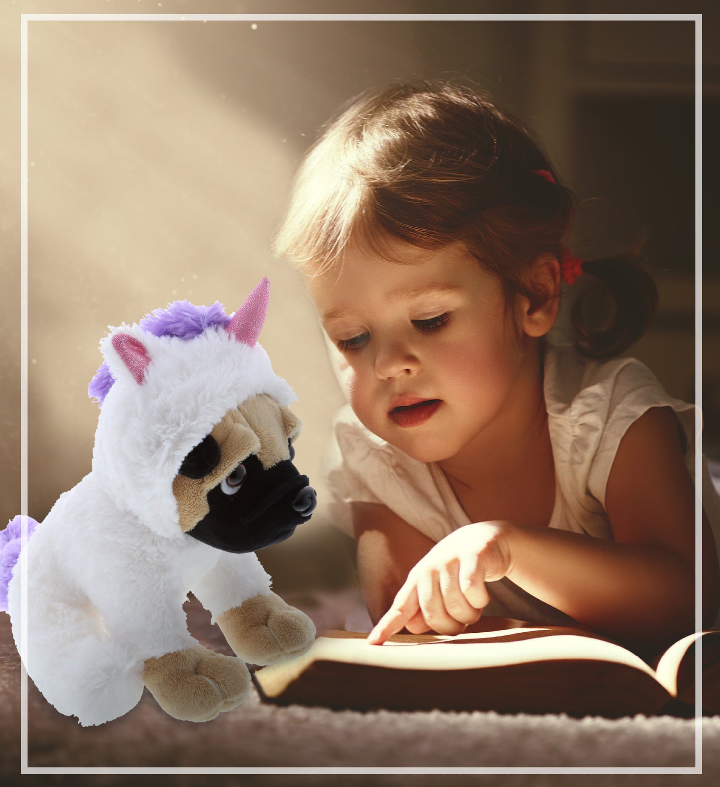 SUPER-SOFT PLUSH - PUG DOG UNICORN