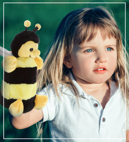 SUPER SOFT PLUSH HAND PUPPET - HONEYBEE