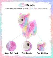 SUPER SOFT PLUSH - RAINBOW LLAMA