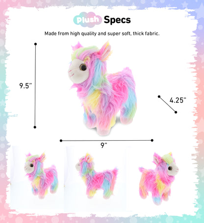 SUPER SOFT PLUSH - RAINBOW LLAMA