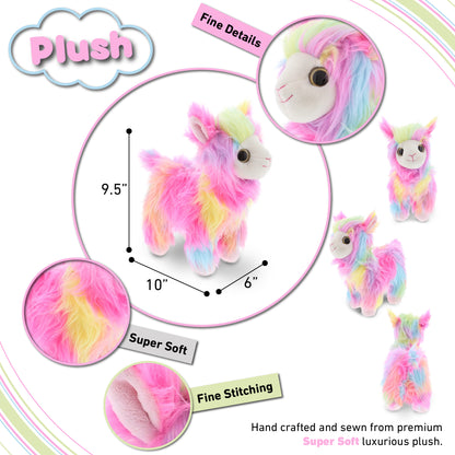 SUPER SOFT PLUSH - RAINBOW LLAMA