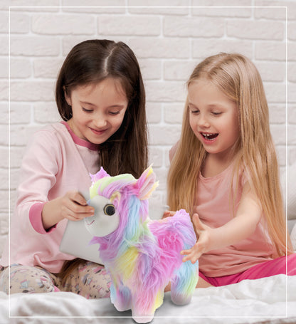 SUPER SOFT PLUSH - RAINBOW LLAMA