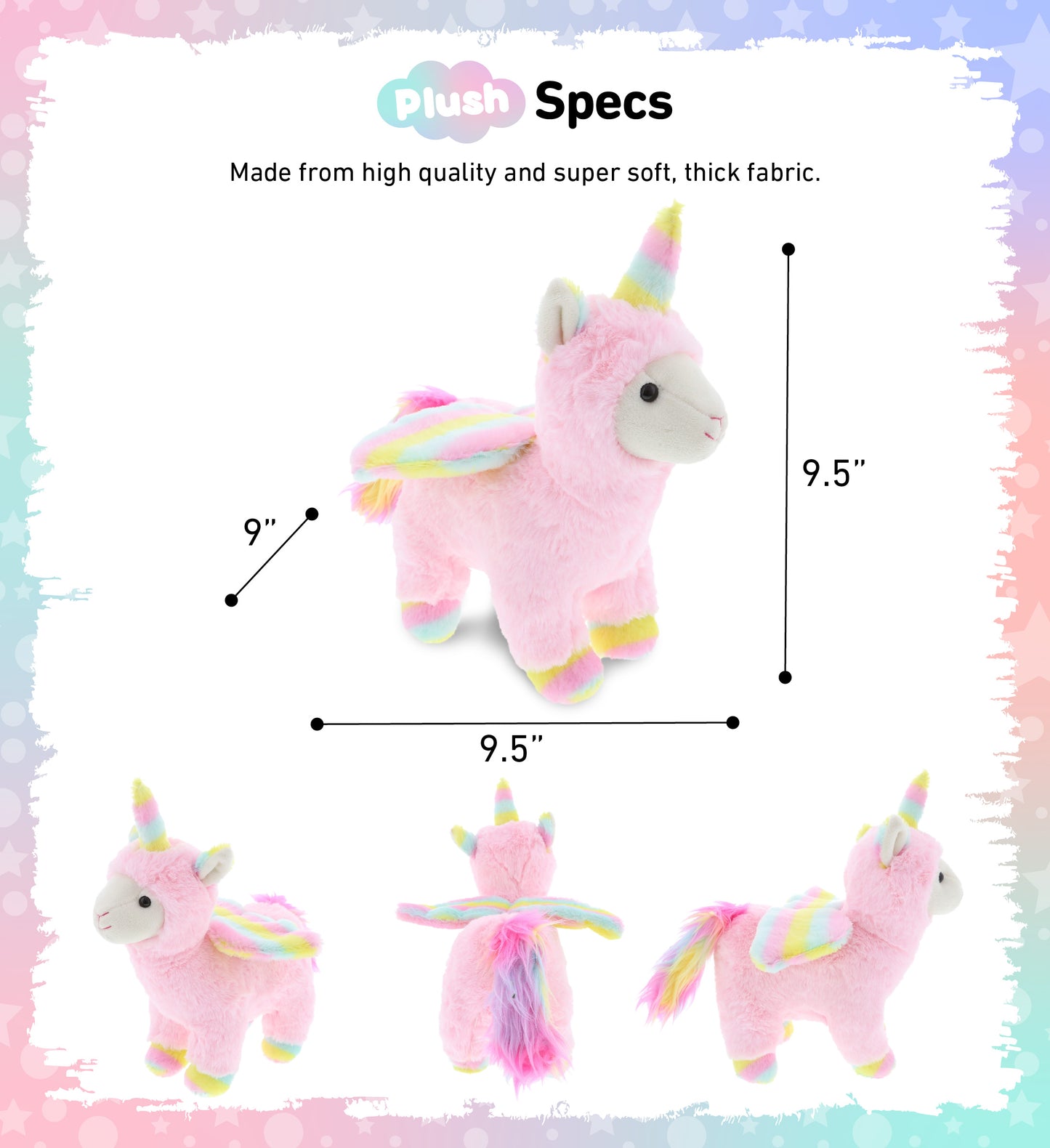 SUPER SOFT PLUSH - PINK FLYING LLAMACORN