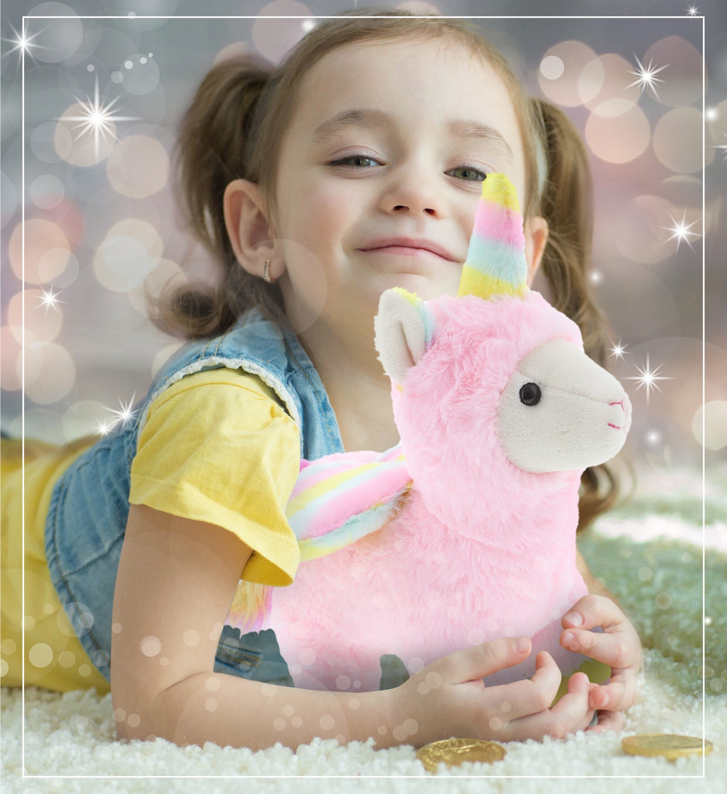 SUPER SOFT PLUSH - PINK FLYING LLAMACORN
