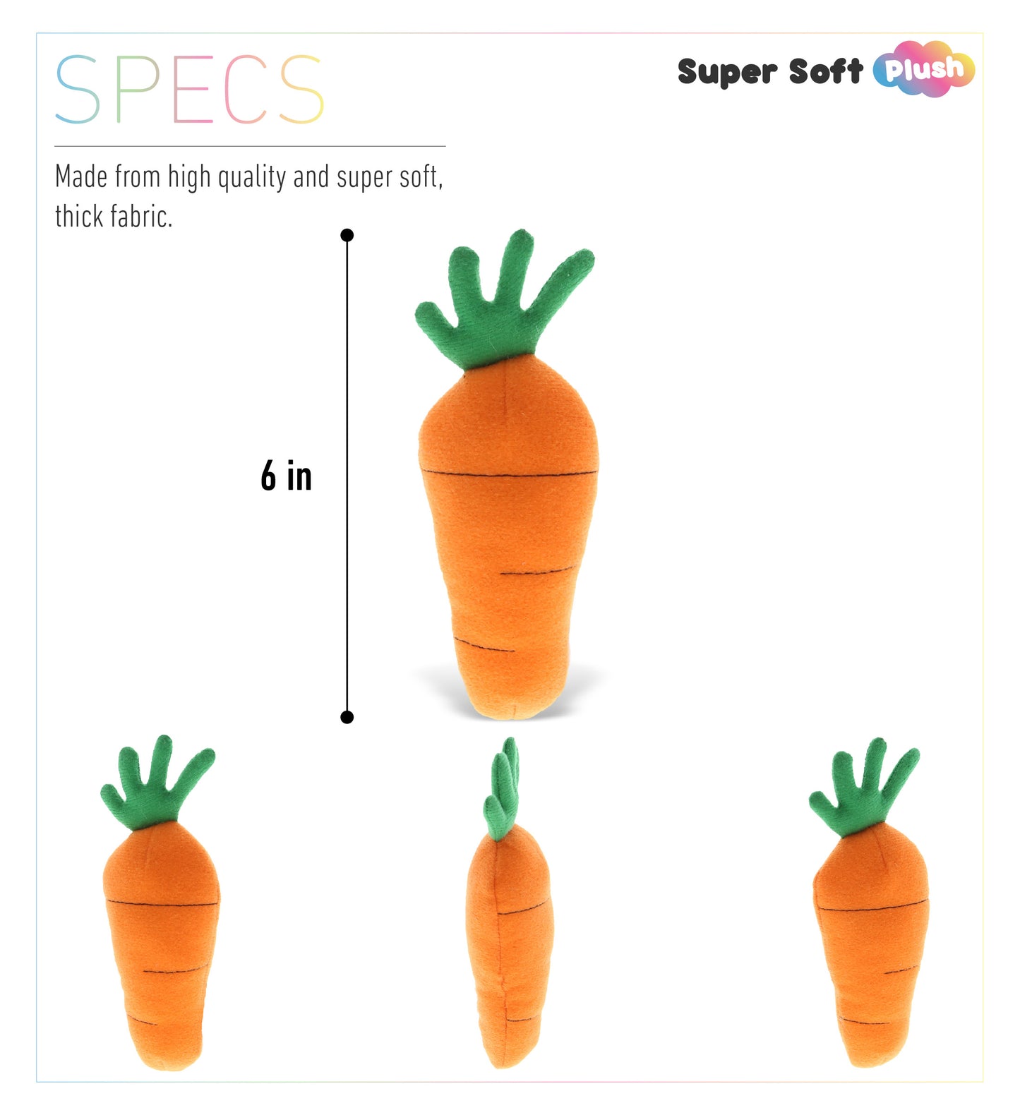 PLUSH - 6" CARROT