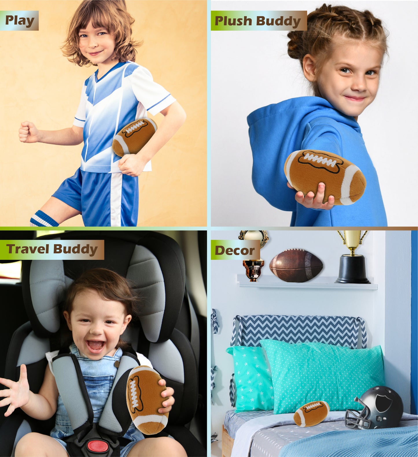 PLUSH - 3" FOOTBALL