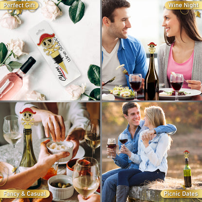 CHEERS - SPARKLING GOLD WINE STOPPER - PIRATE