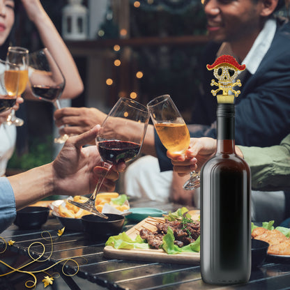 CHEERS - SPARKLING GOLD WINE STOPPER - PIRATE