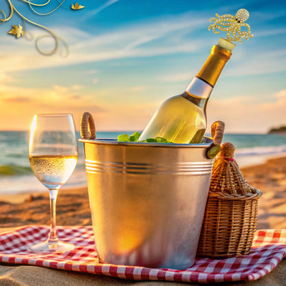 CHEERS - SPARKLING GOLD WINE STOPPER - OCTOPUS