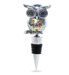 WINE STOPPER - METAL OWL