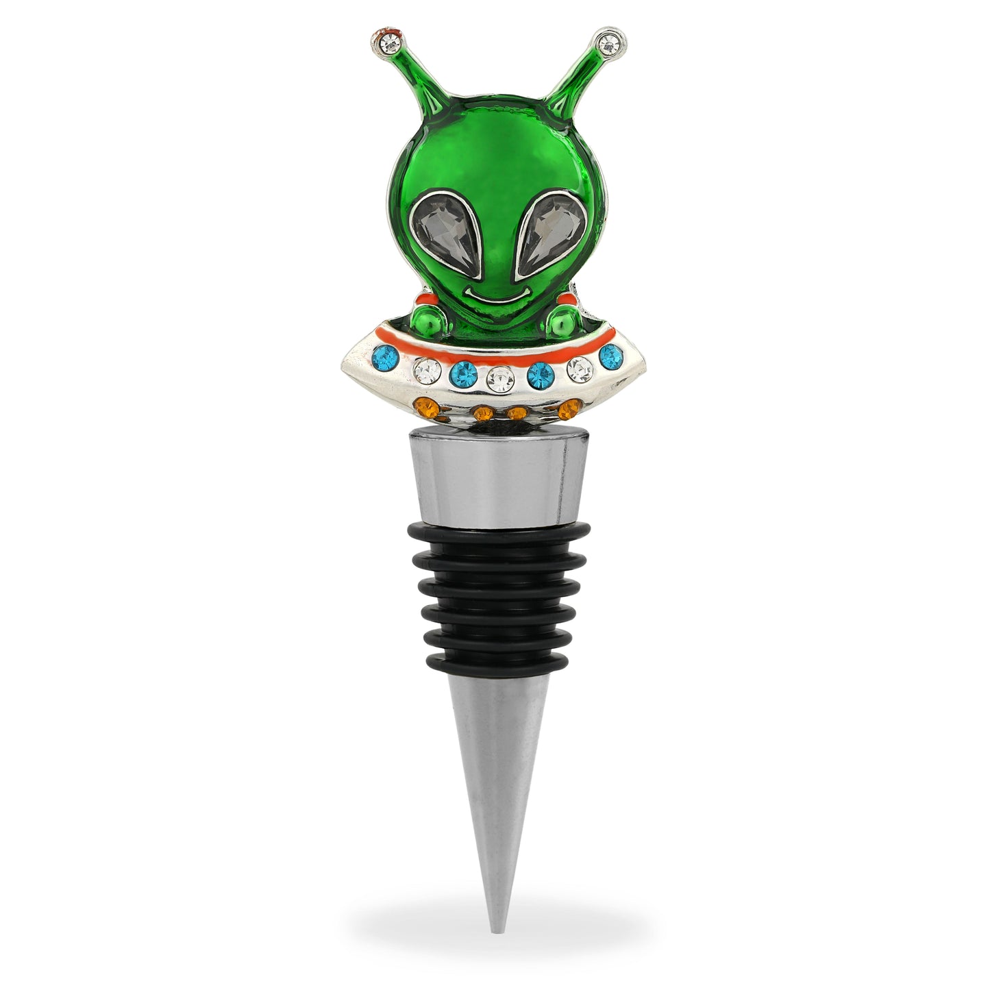 CHEERS - SPARKLING WINE STOPPER - ALIEN IN SPACE SHIP