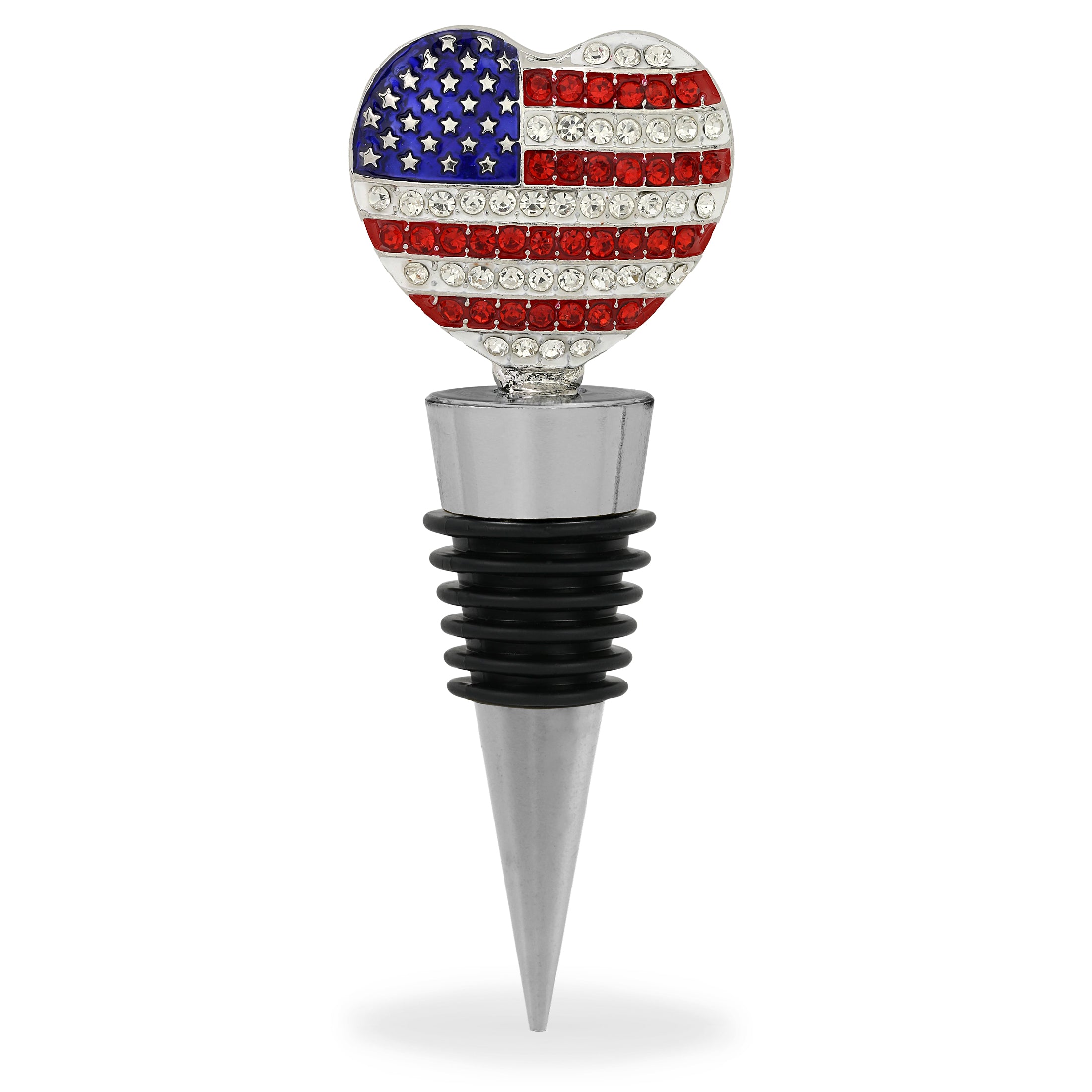 CHEERS - SPARKLING WINE STOPPER - AMERICAN HEART